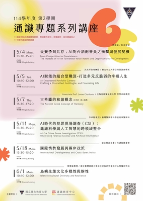 2026通識教育中心專題系列講座圖片